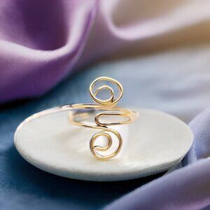 Loop Toe Ring 14kt Gold Filled Adjustable